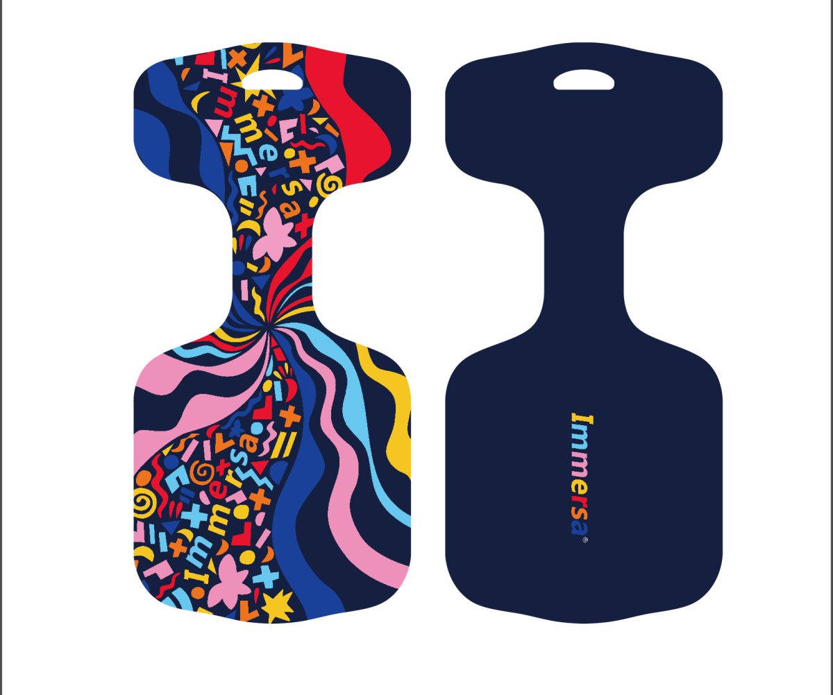 Immersa Kaleidoscope Deluxe Foam Saddle Seat- Large - Floati