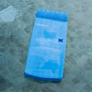 Blue Wavy Lounger With Cup Holder