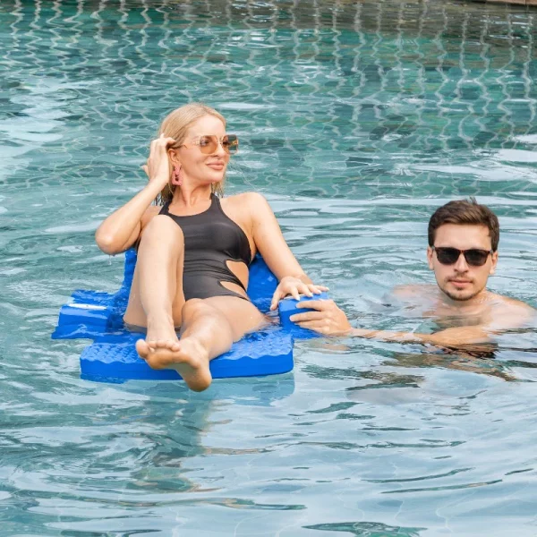 Floating Recliner Blue Wavy 1