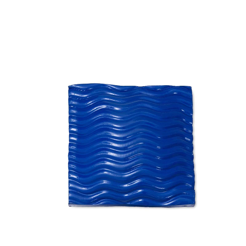 Floating Pillow Blue Wavy 1