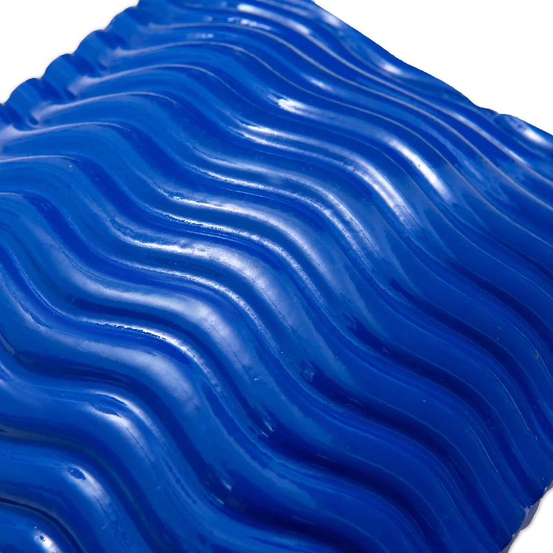 Floating Pillow Blue Wavy 3