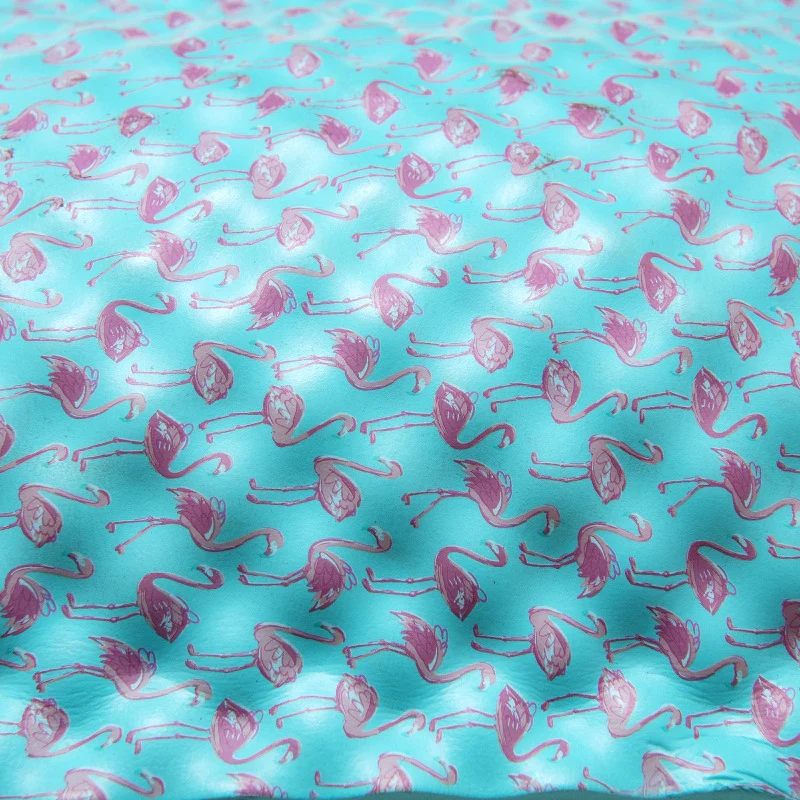 Floating Pillow Teal Flamingo 2